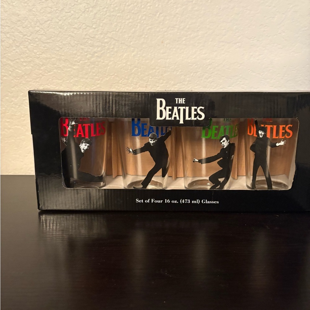 The Beatles Pint Glass Set of 4